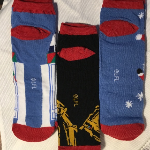 Star Wars Christmas Themed Ankle Socks | 3 Pairs | NWOT - Picture 2 of 6